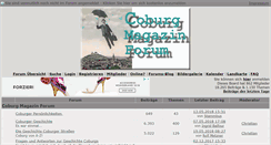 Desktop Screenshot of coburg-magazin-forum.de